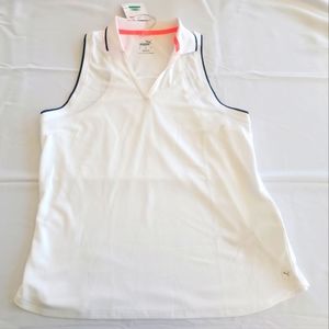 Puma Women's Golf polo tank tank size Large New With Tags